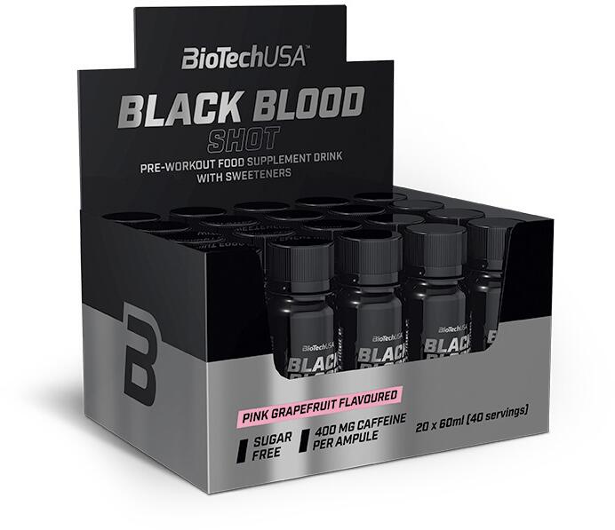 BioTech USA Black Blood Shot, 1x 60 ml Ampullen, Pink Grapefruit