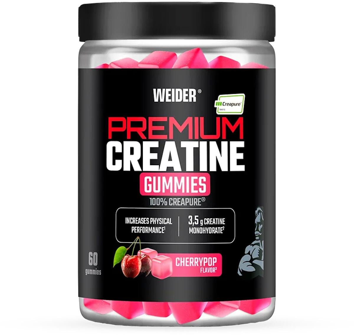 Weider Premium Creatine Gummies, 60 Gummies - Cherry Pop