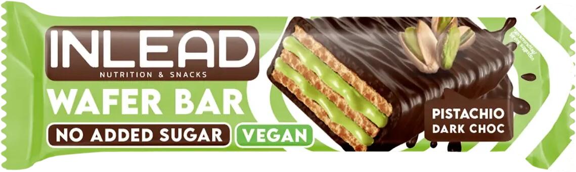 Inlead Wafer Bar, 1x45 g Riegel, Pistachio Dark Choc