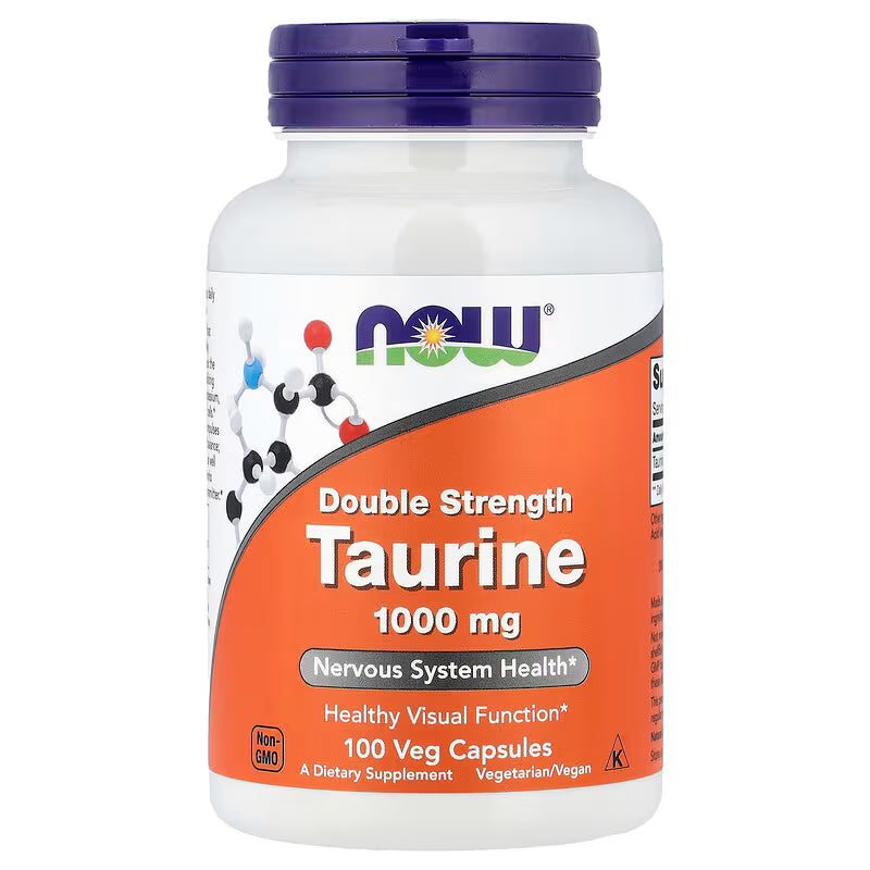 Now Foods Taurin 1.000 mg, 100 Kapseln Vegan