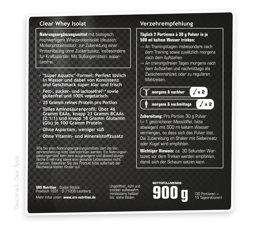 SRS - AQAU CLEAR WHEY