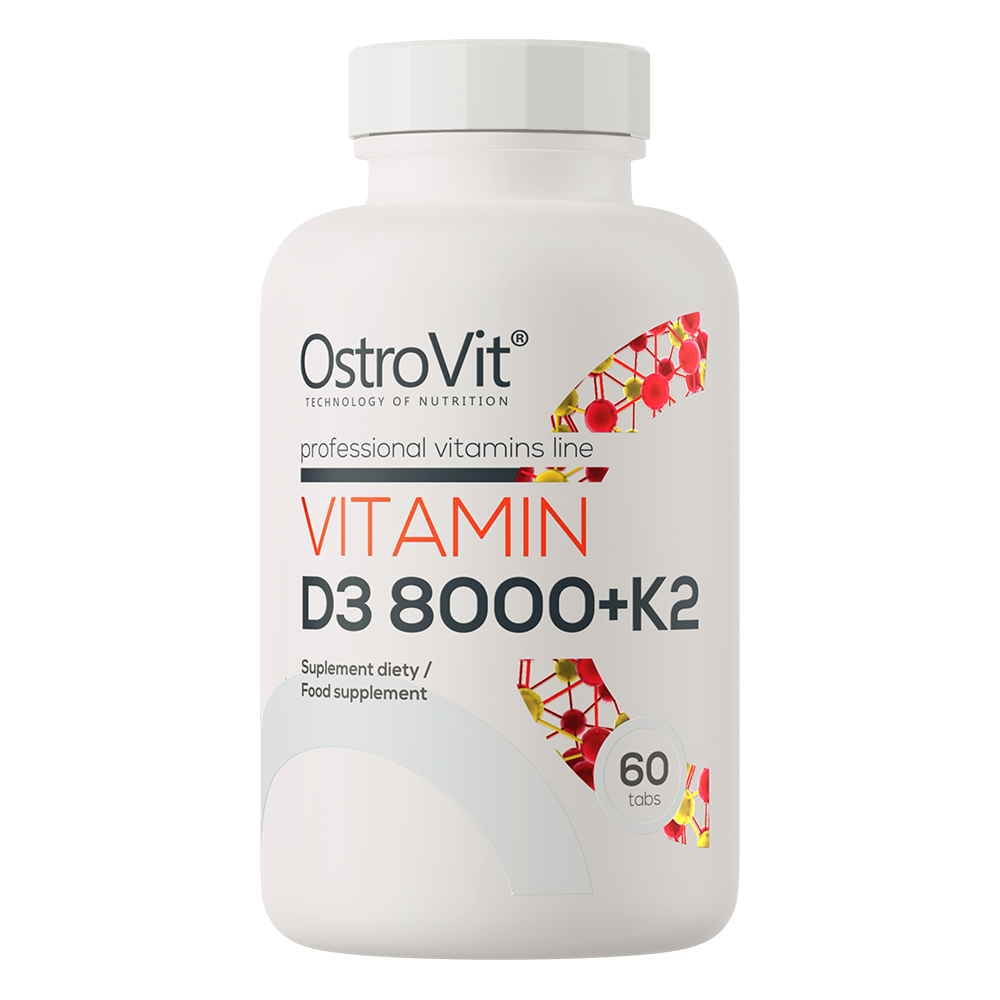 OstroVit Vitamin D3 8000 IU + K2 60 Tabletten
