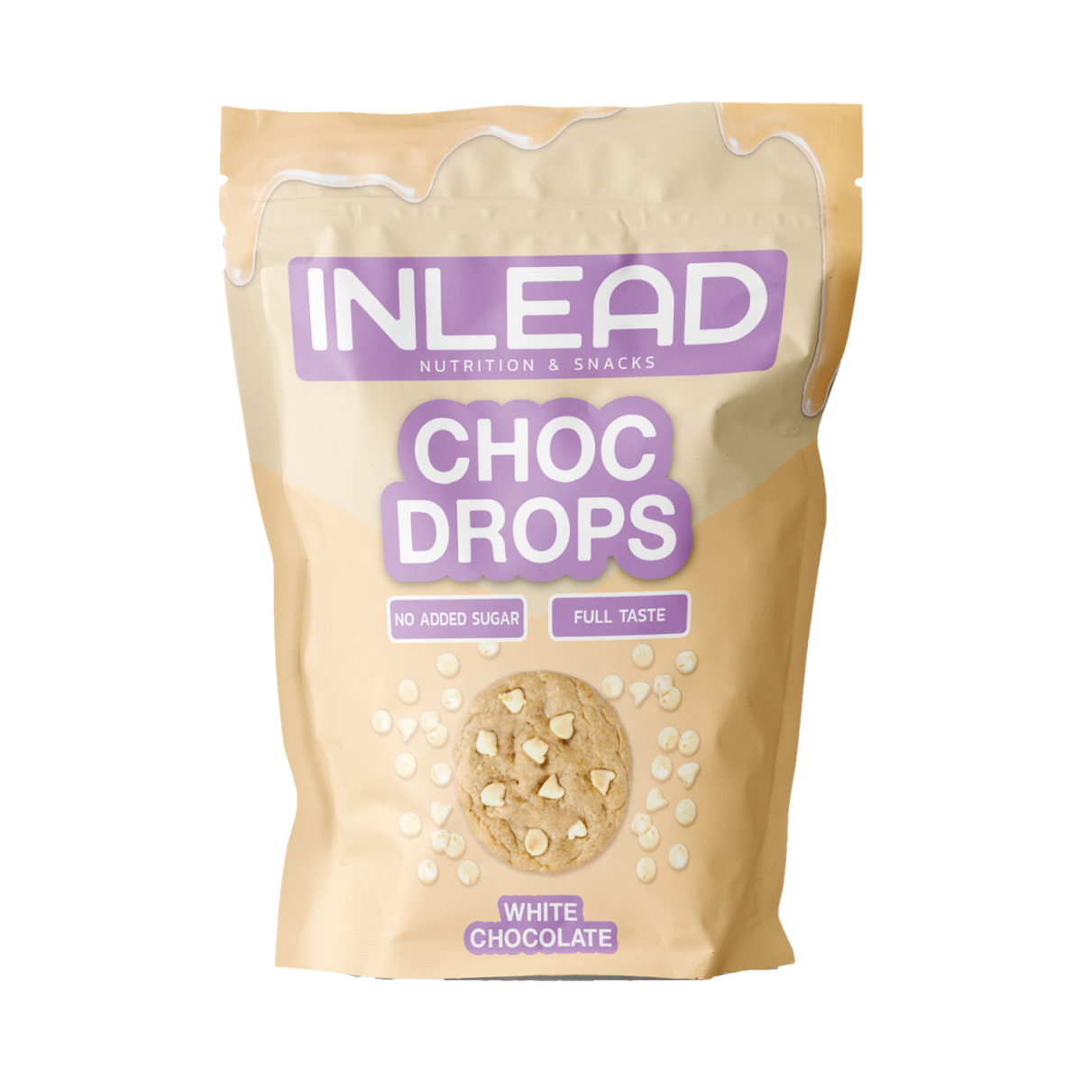Inlead Choc Drops 150 g White Chocolate