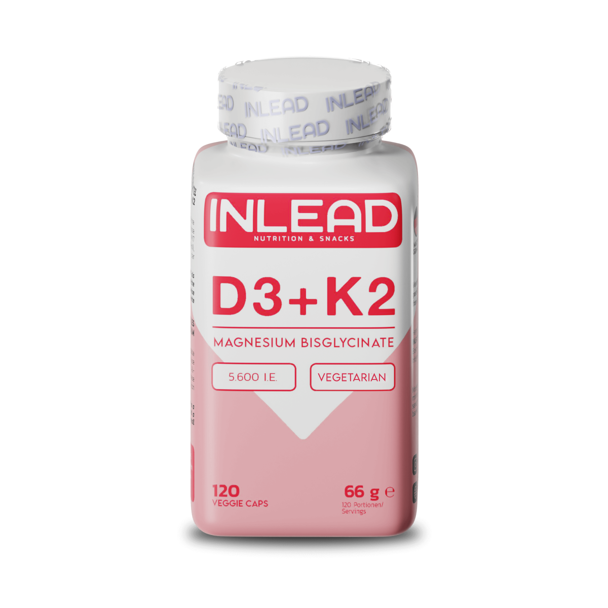 Inlead Vitamin D3 + K2 + Magnesium 120 Caps