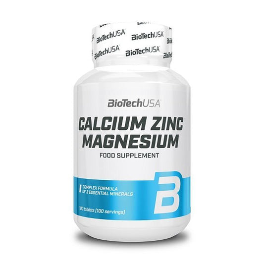 BioTech USA Calcium Zinc Magnesium - 100 Tabletten