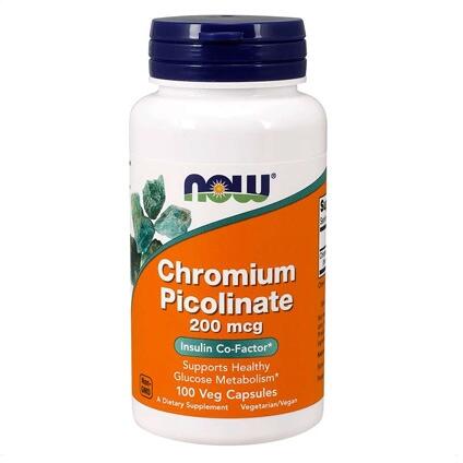 NOW Chromium Picolinate 200 mcg 100 Kapseln