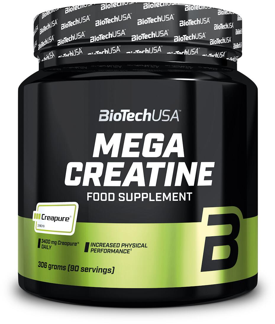 BioTech USA Mega Creatine – Creapure, 306 g Dose - Unflavoured
