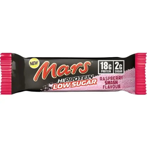 Mars HiProtein Low Sugar Riegel 55g / Raspberry Smash Flavour