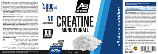 ALL STARS Creatin Monohydrat - 500g Dose