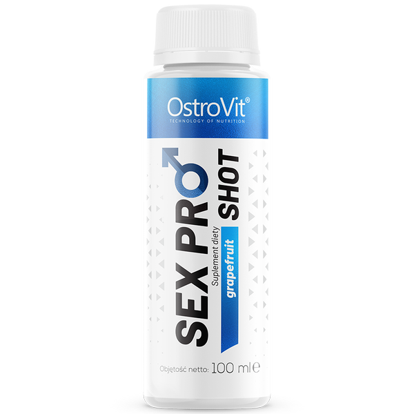 OstroVit Sex Pro Shot 100 ml, AAKG, Maca, Ginseng, Zink - Grapefruit