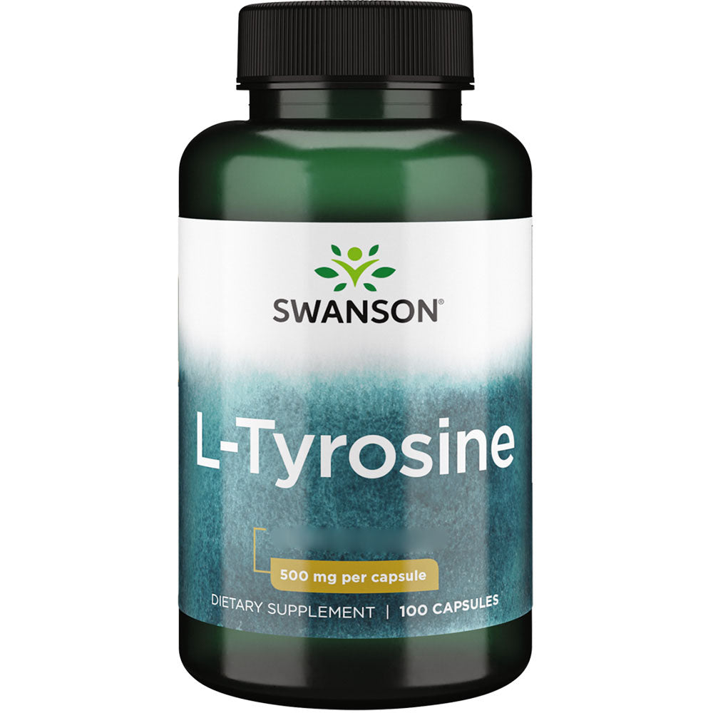 Swanson, L-Tyrosine, 500mg, 100 Kapseln