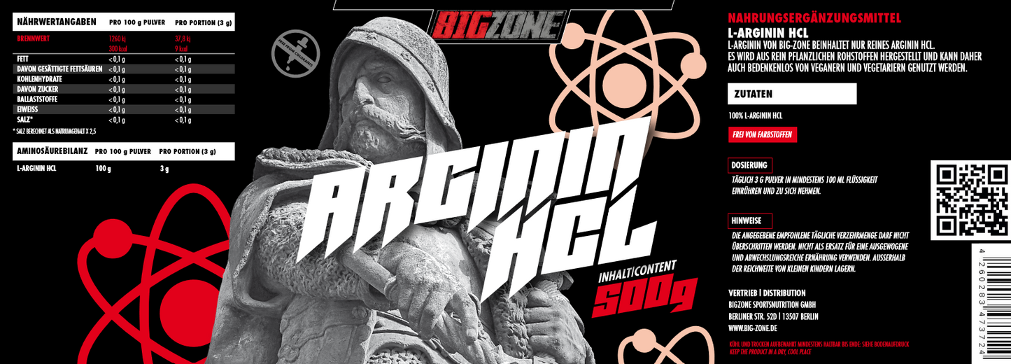 Big Zone Arginin HCL (500g)