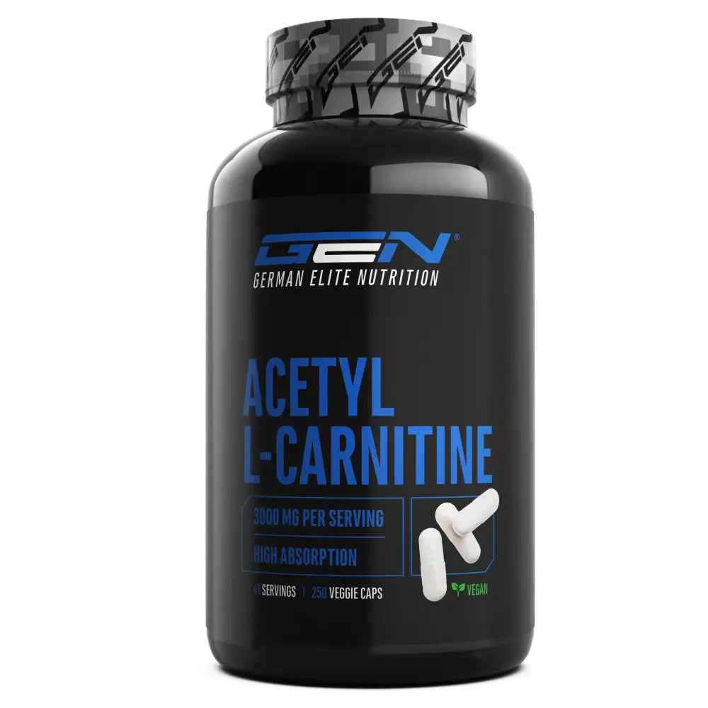 Acetyl L-Carnitin - 3000 mg Tagesdosierung - 250 Kapseln