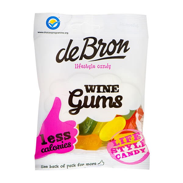 De Bron Fruit-Gums,Jelly Bears,Cola Gums,Cherry Gums,Weingummis zuckerfrei