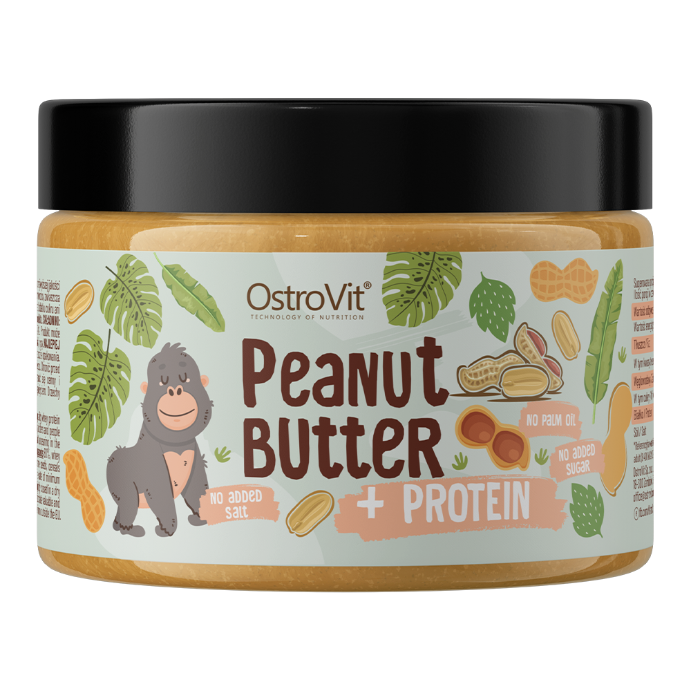 OstroVit Erdnussbutter mit Protein 500 g glatt