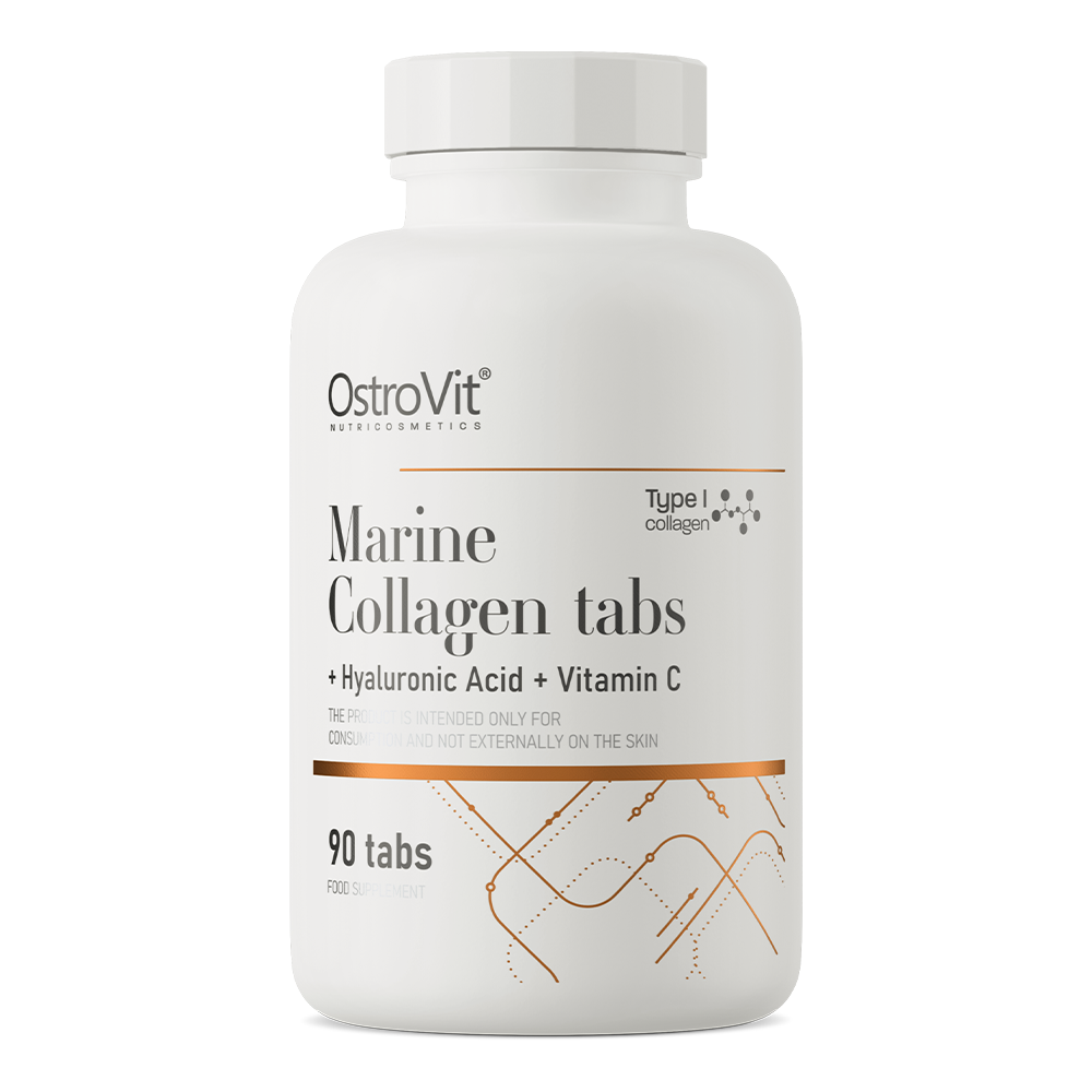 OstroVit Meereskollagen Kollagen + Hyaluronsäure + Vitamin C 90 Tabletten