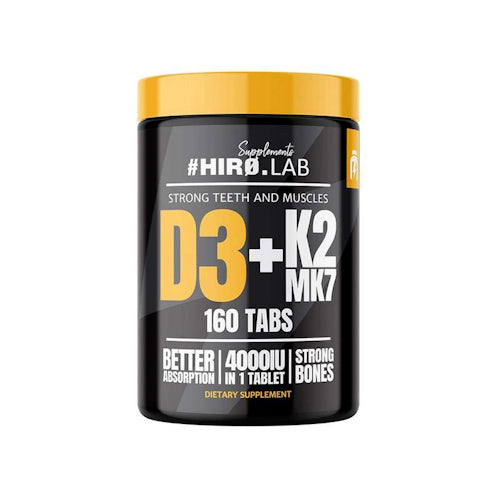 Hiro Lab Vitamin D3+ K2 MK7 4000 I.E, 160 Tabletten