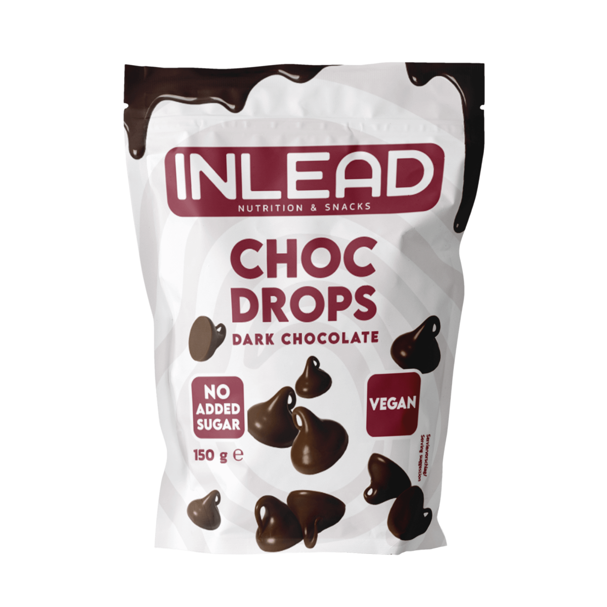 Inlead Choc Drops 150 g Dark Chocolate