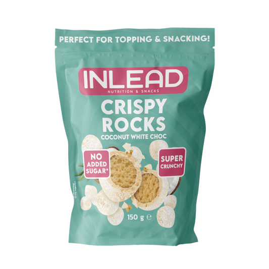 Inlead Crispy Rocks 150g White Choc Coconut