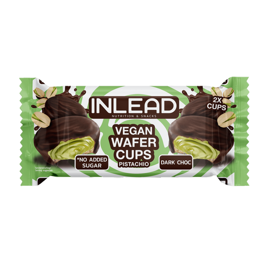 Inlead Wafer Cups 1x 50 g Vegan Pistachio Dark Choc