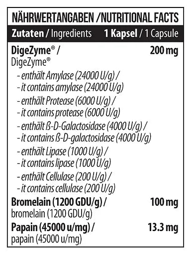 MST - Enzymes 60-120 Caps