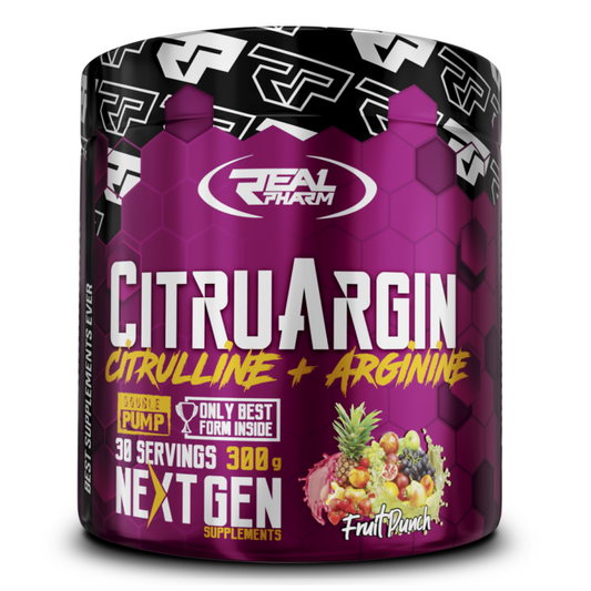 Real Pharm CITRUARGIN L-Citrullin 4000mg + L-Arginin 4000mg - 300g Pulver