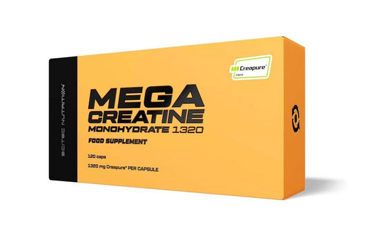 SCITEC NUTRITION MEGA CREATINE MONOHYDRATE, 120 KAPS.